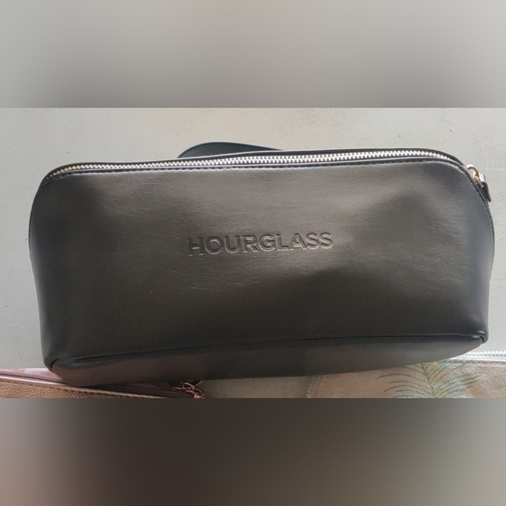 Hourglass Black Cosmetic Bag